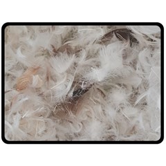 Down Comforter Feathers Goose Duck Feather Photography Fleece Blanket (large)  by yoursparklingshop