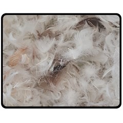 Down Comforter Feathers Goose Duck Feather Photography Fleece Blanket (medium)  by yoursparklingshop