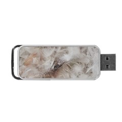 Down Comforter Feathers Goose Duck Feather Photography Portable Usb Flash (two Sides) by yoursparklingshop