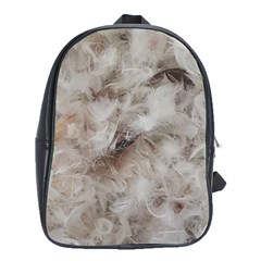 Down Comforter Feathers Goose Duck Feather Photography School Bags (xl)  by yoursparklingshop