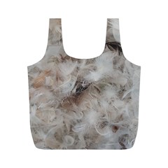 Down Comforter Feathers Goose Duck Feather Photography Full Print Recycle Bags (m)  by yoursparklingshop