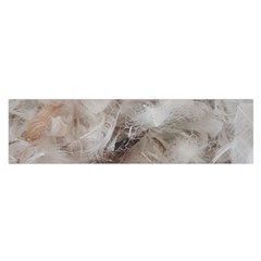 Down Comforter Feathers Goose Duck Feather Photography Satin Scarf (oblong) by yoursparklingshop