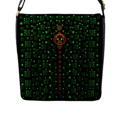 Tulips In The Night Of Stars Flap Messenger Bag (l) 