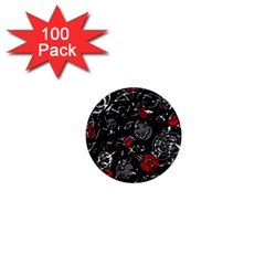 Red Mind 1  Mini Buttons (100 Pack)  by Valentinaart