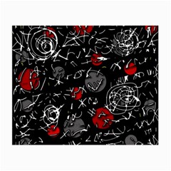 Red Mind Small Glasses Cloth by Valentinaart