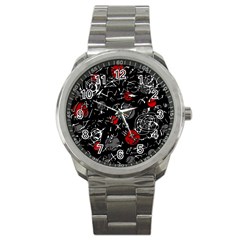 Red Mind Sport Metal Watch by Valentinaart