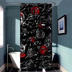 Red Mind Shower Curtain 36  X 72  (stall)  by Valentinaart