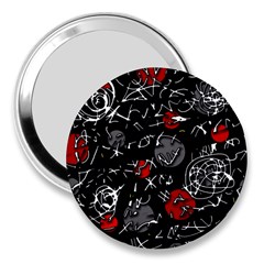 Red Mind 3  Handbag Mirrors by Valentinaart