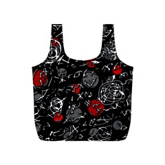 Red Mind Full Print Recycle Bags (s)  by Valentinaart