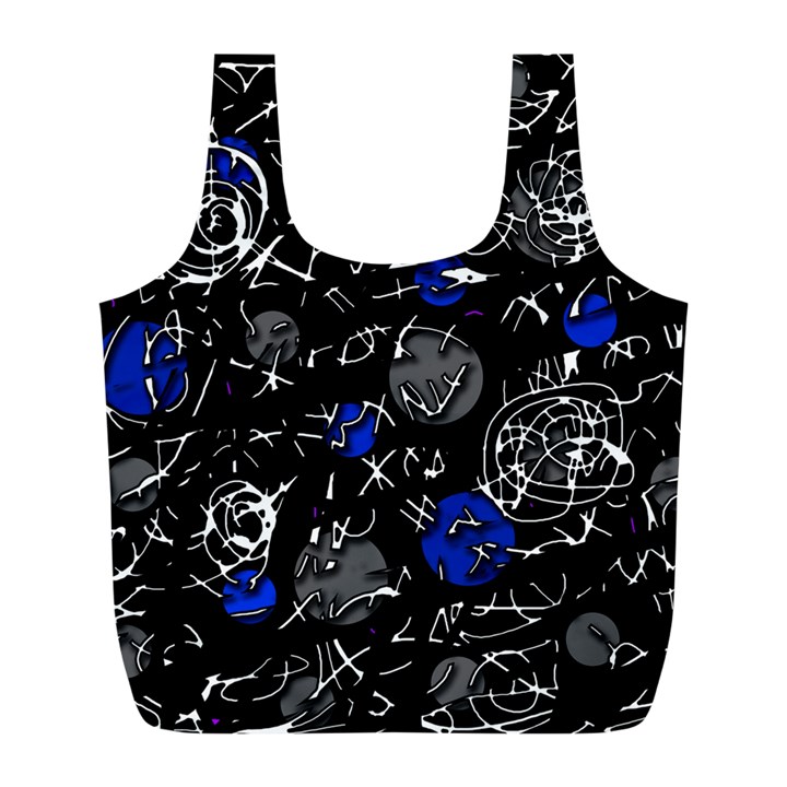 Blue mind Full Print Recycle Bags (L) 