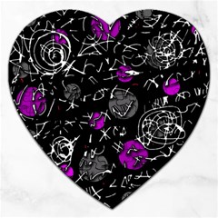 Purple Mind Jigsaw Puzzle (heart) by Valentinaart