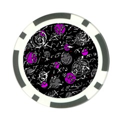 Purple Mind Poker Chip Card Guards by Valentinaart