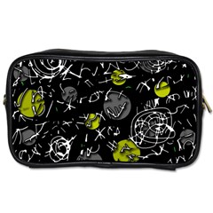 Yellow Mind Toiletries Bags by Valentinaart