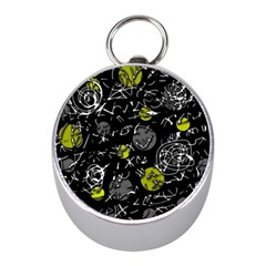 Yellow Mind Mini Silver Compasses by Valentinaart