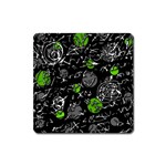 Green mind Square Magnet Front