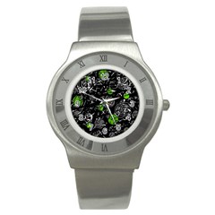 Green Mind Stainless Steel Watch by Valentinaart