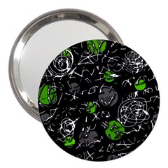 Green Mind 3  Handbag Mirrors by Valentinaart