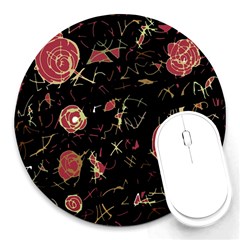 Elegant Mind Round Mousepads by Valentinaart