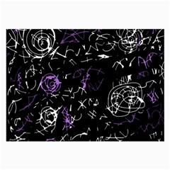 Abstract Mind - Purple Large Glasses Cloth (2-side) by Valentinaart