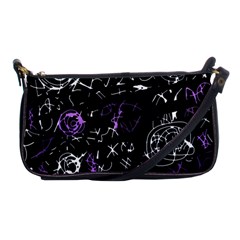 Abstract Mind - Purple Shoulder Clutch Bags by Valentinaart