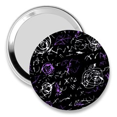 Abstract Mind - Purple 3  Handbag Mirrors by Valentinaart