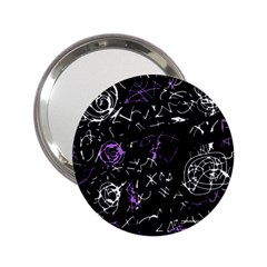 Abstract Mind - Purple 2 25  Handbag Mirrors by Valentinaart