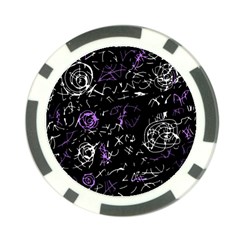 Abstract Mind - Purple Poker Chip Card Guards by Valentinaart