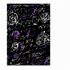 Abstract Mind - Purple Large Garden Flag (two Sides) by Valentinaart