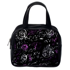 Abstract Mind - Magenta Classic Handbags (one Side) by Valentinaart