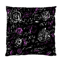 Abstract Mind - Magenta Standard Cushion Case (one Side) by Valentinaart