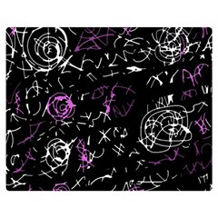 Abstract Mind - Magenta Double Sided Flano Blanket (medium)  by Valentinaart