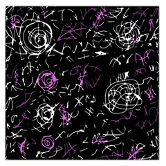 Abstract Mind - Magenta Large Satin Scarf (square) by Valentinaart