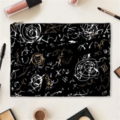 Abstract Mind - Brown Cosmetic Bag (xl) by Valentinaart