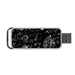 Abstract mind - brown Portable USB Flash (One Side) Front