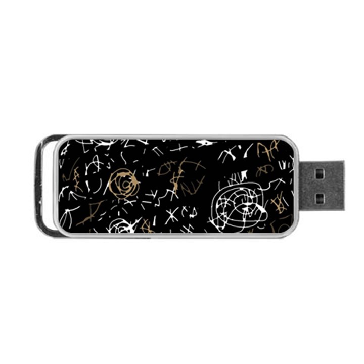 Abstract mind - brown Portable USB Flash (One Side)