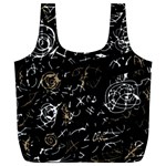 Abstract mind - brown Full Print Recycle Bags (L)  Front