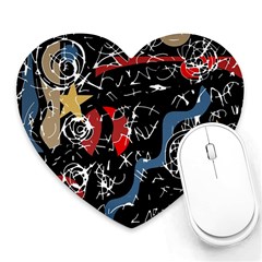 Confusion Heart Mousepads by Valentinaart