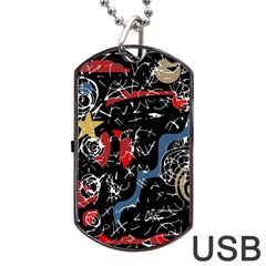 Confusion Dog Tag Usb Flash (one Side) by Valentinaart