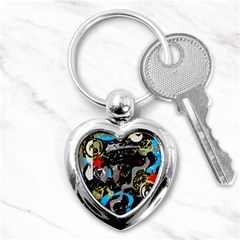 Confusion 2 Key Chains (heart)  by Valentinaart