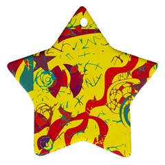 Yellow confusion Ornament (Star) 