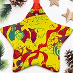 Yellow confusion Ornament (Star)  Front