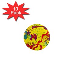 Yellow confusion 1  Mini Magnet (10 pack) 