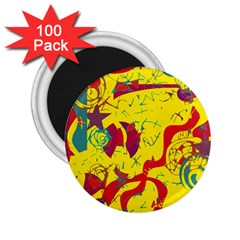 Yellow confusion 2.25  Magnets (100 pack) 