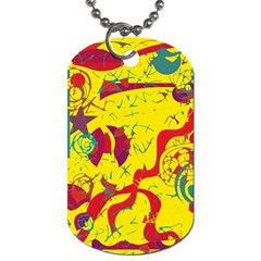 Yellow confusion Dog Tag (Two Sides)