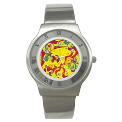 Yellow confusion Stainless Steel Watch