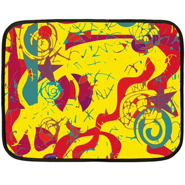 Yellow confusion Fleece Blanket (Mini)