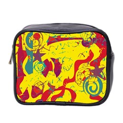 Yellow confusion Mini Toiletries Bag 2-Side