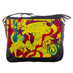 Yellow confusion Messenger Bags