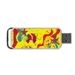 Yellow confusion Portable USB Flash (One Side) Front