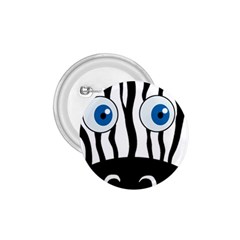 Blue Eye Zebra 1 75  Buttons by Valentinaart